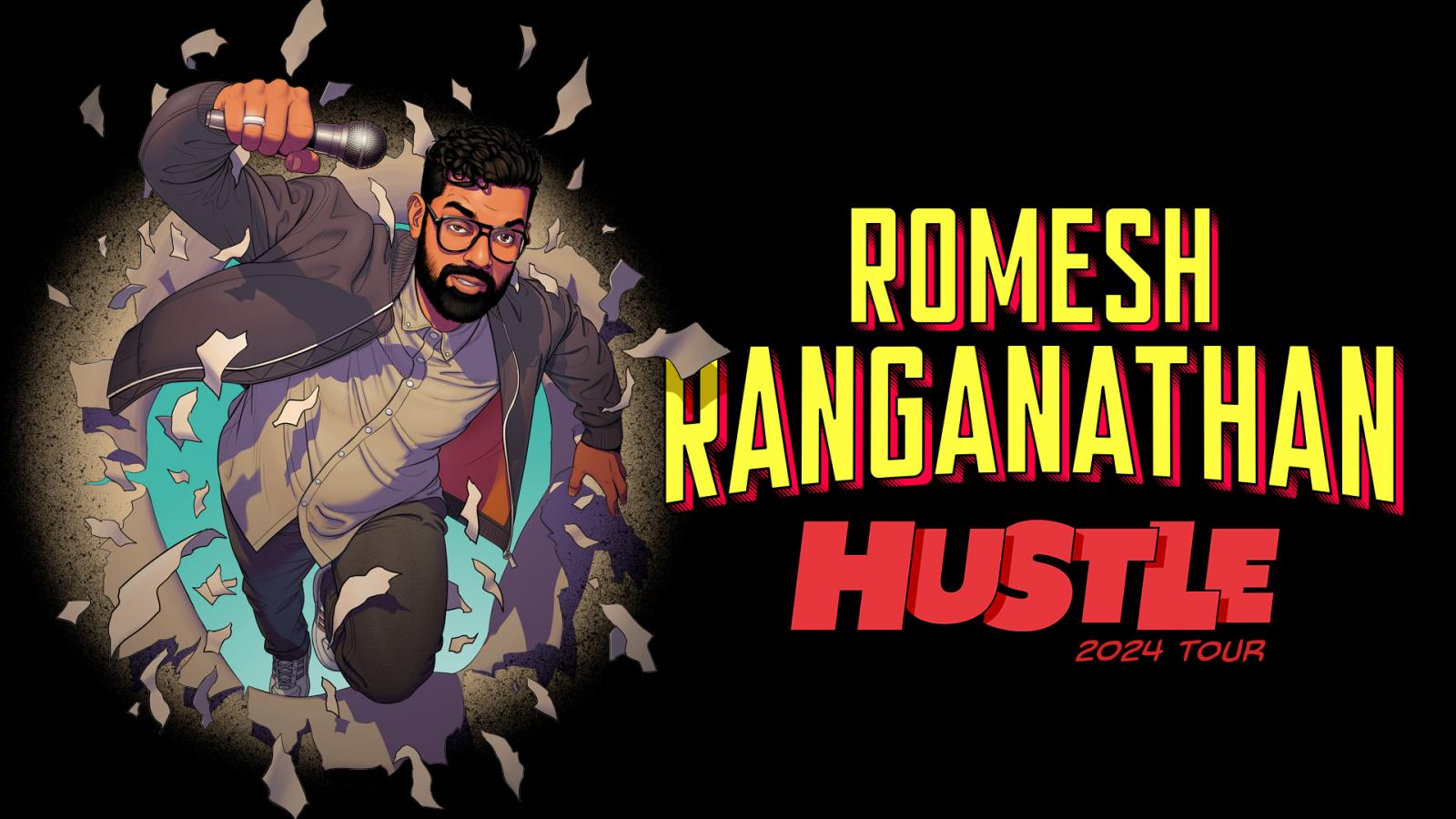 Romesh Ranganathan Hustle Cambridge Live   Copy Of RR 2024 1920x1080 Facebook Post 